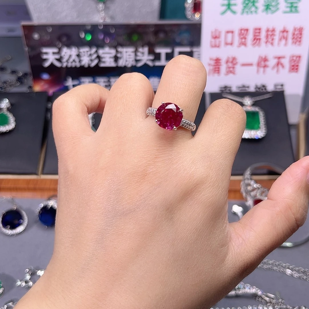 蓝宝石颈饰银S925镶嵌n 46