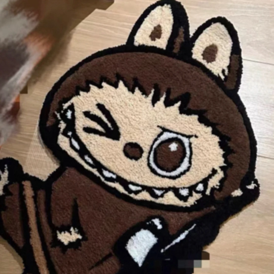 拉布布LABUBU手工地毯tufting挂毯卧室床边毯 微瑕