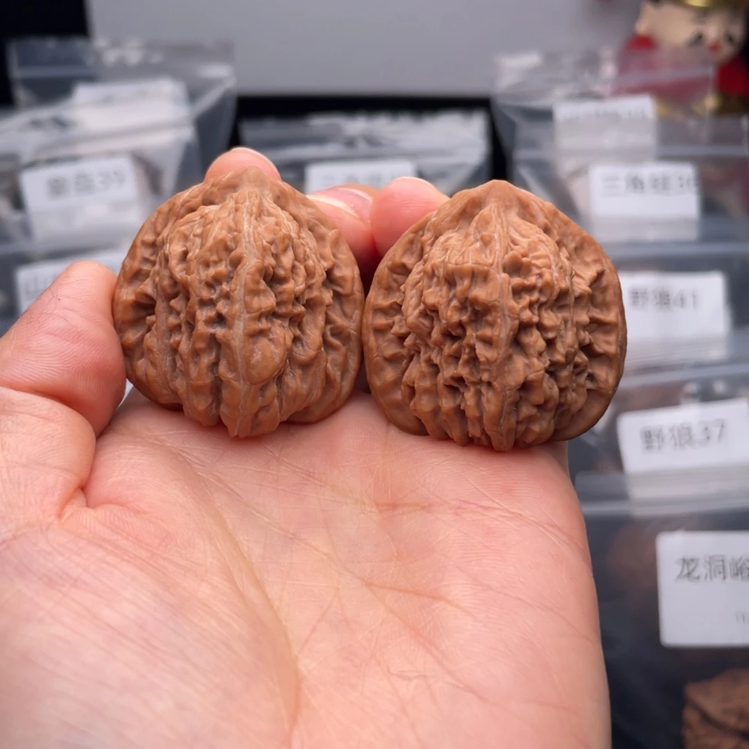 吊坠文玩核桃三角楼37尺寸全品无修（有磕）