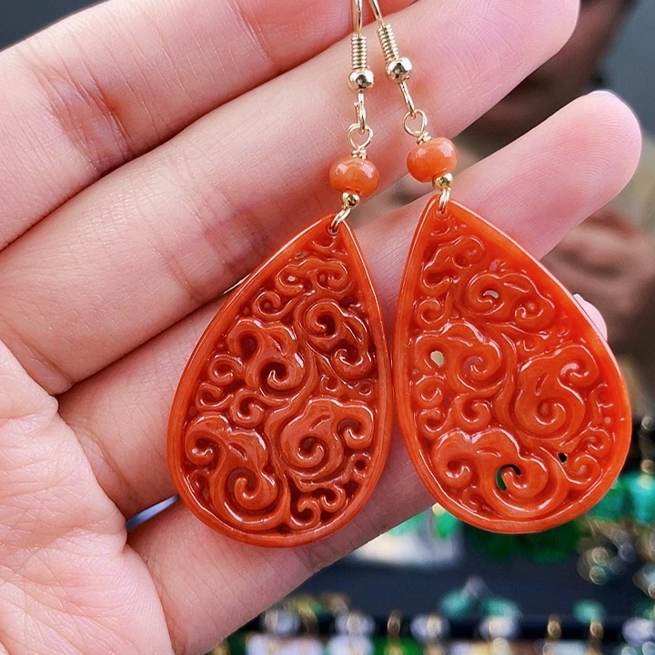 翡翠耳饰未镶嵌饰品