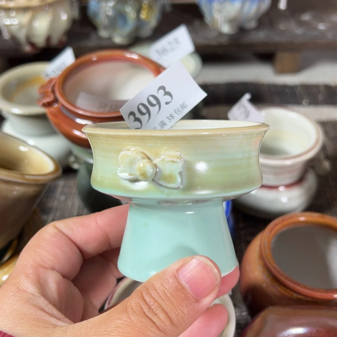 红陶景德镇手工花盆