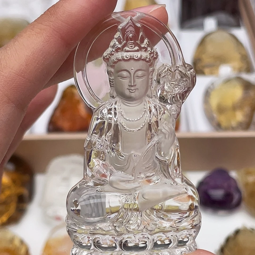 未镶嵌颈饰水晶定制吊坠大势至