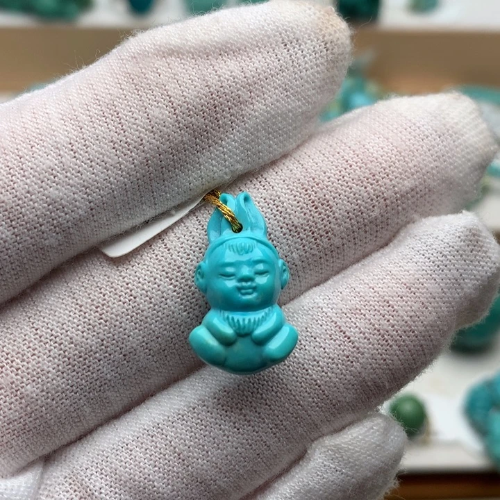 绿松石未镶嵌珠宝奇石11.2mm