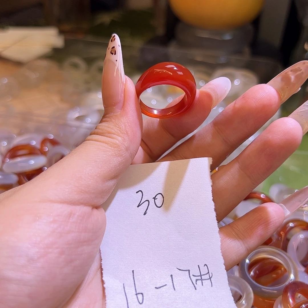 未镶嵌戒指玛瑙/玉髓