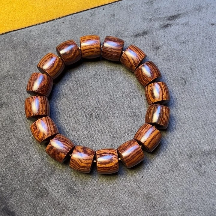 手串/手链黄花梨/降香黄檀13*14油梨老料直切珠