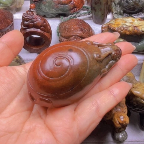 岫岩河磨玉（透闪石质玉）把件未镶嵌鸣**白