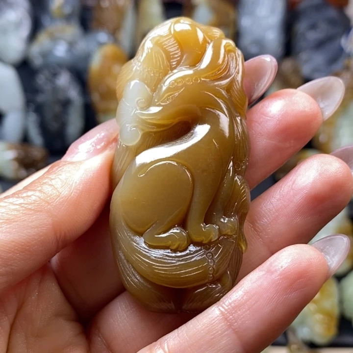 和田玉未镶嵌挂件