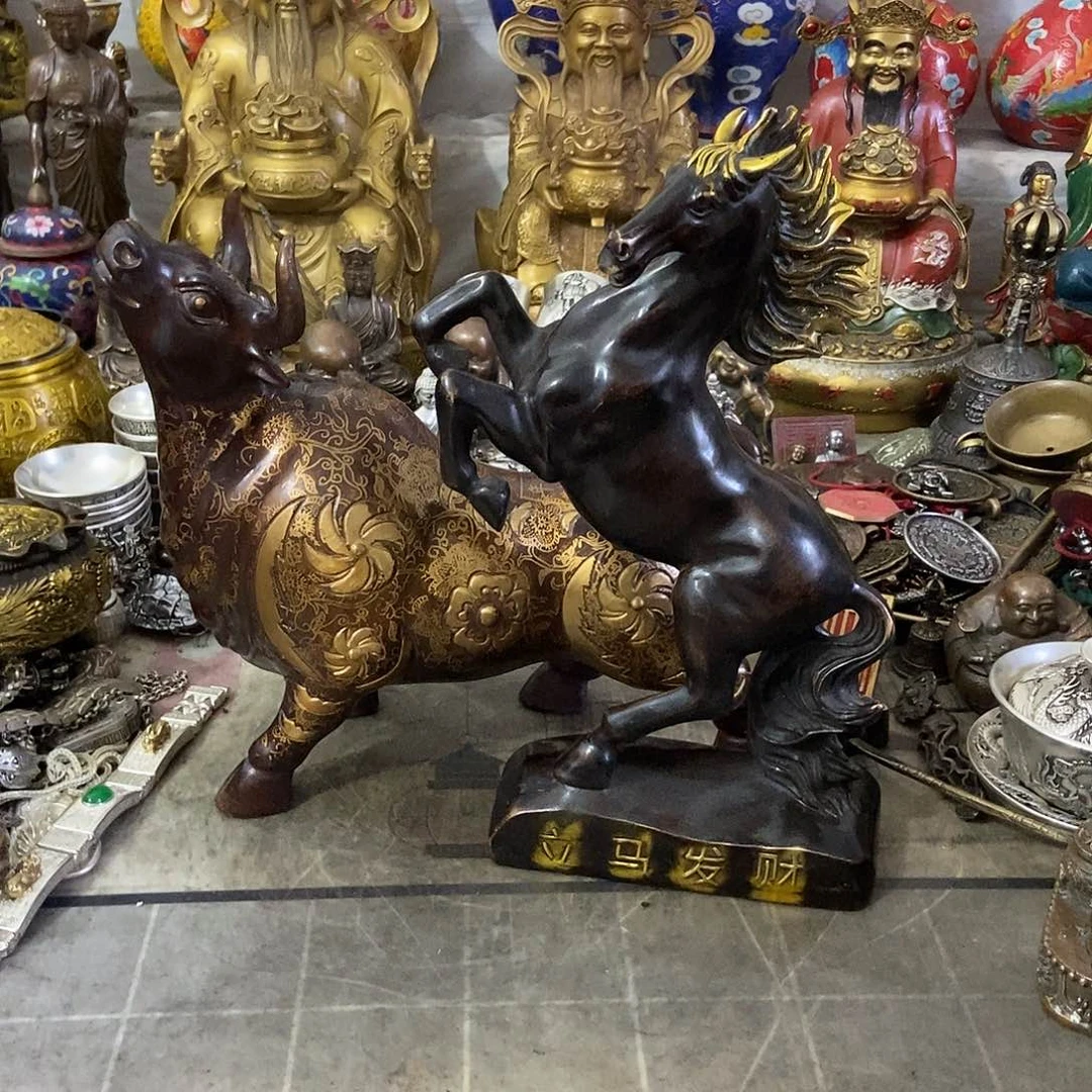 快****州老杨，黄铜摆件，老杨黄铜