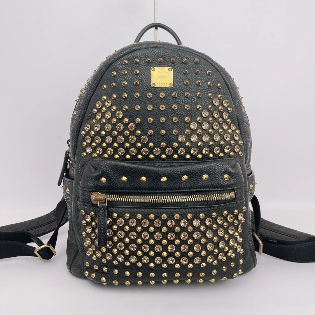 箱包/单肩包 MCM 黑色双肩背包底长25 B801