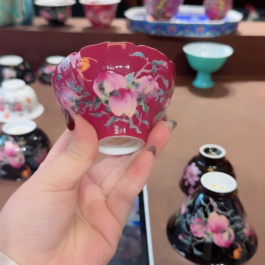 珐琅彩主人杯茶具