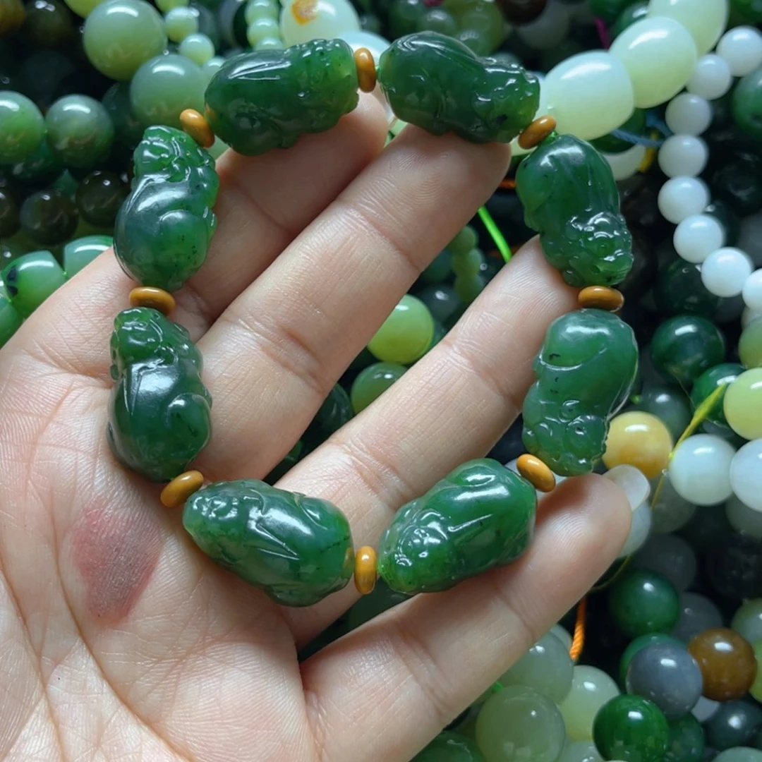 和田玉手链未镶嵌