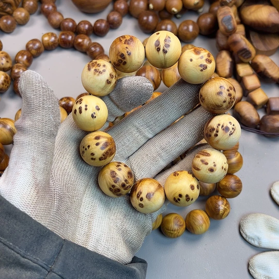 柏木（崖柏）手串/手链20双色留疤老料