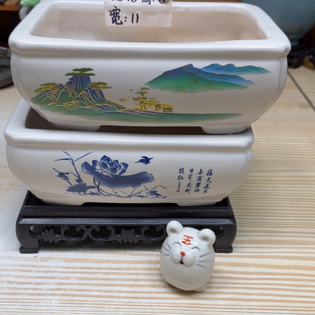 瓷片陶瓷花盆陶瓷艺术