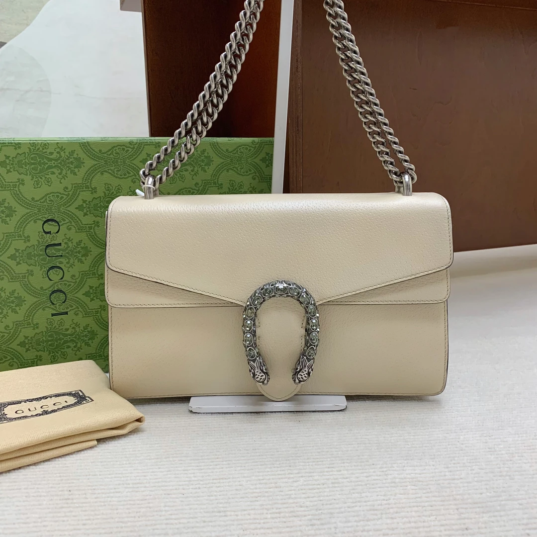 95新 GUCCI/古驰 【98新/一口价】gucci 酒神钻扣中号