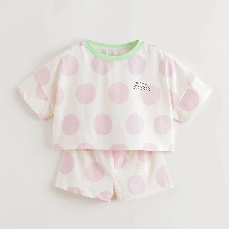 MARC&JANIE/马克珍妮常规女欧美风套头女宝套装女孩夏装550909