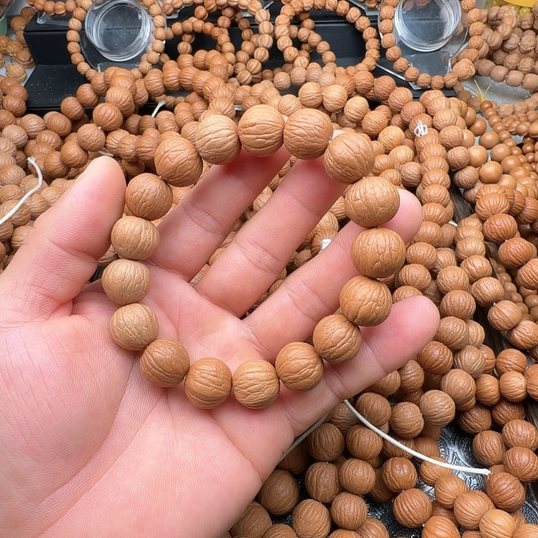 平***贵手串猴头核桃聚宝盆68颗15+
