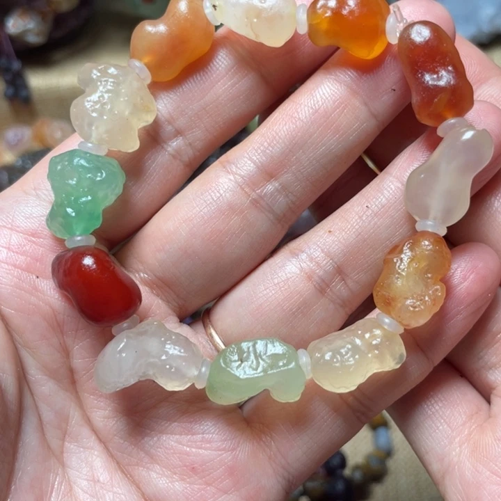玛瑙/玉髓未镶嵌手链