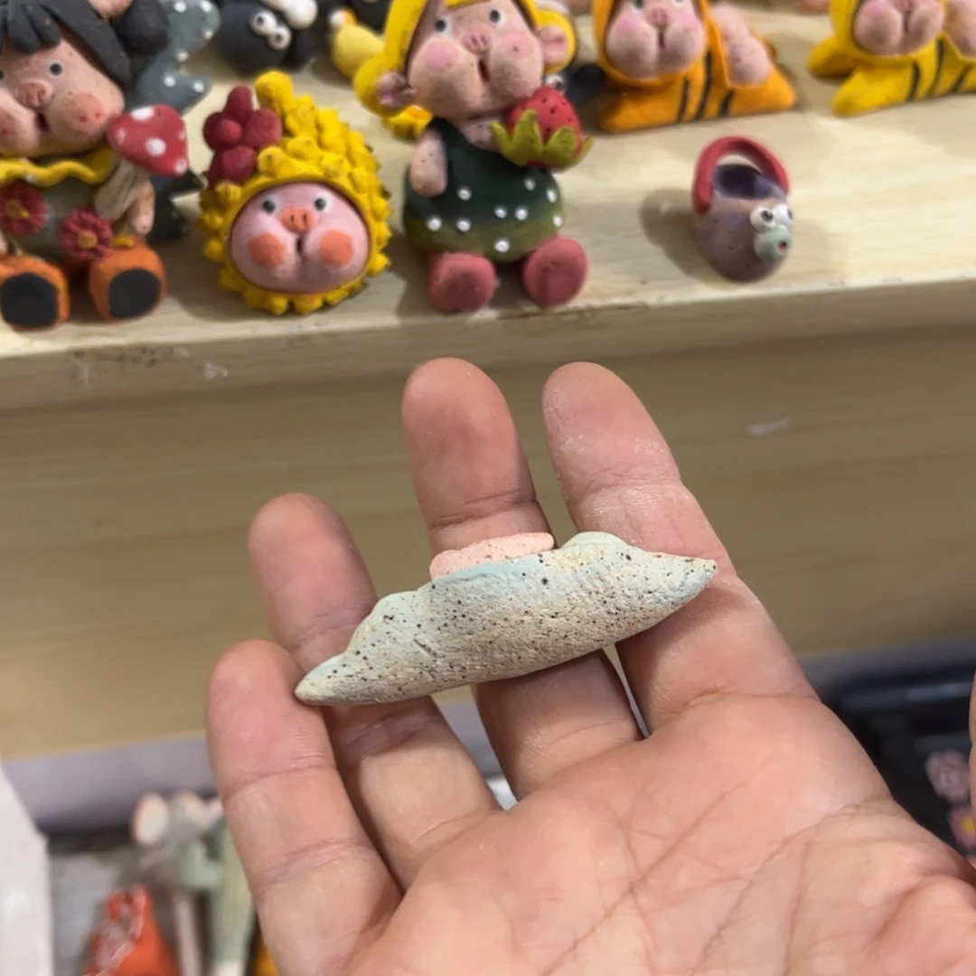 泥塑颖古镇炻陶花盆