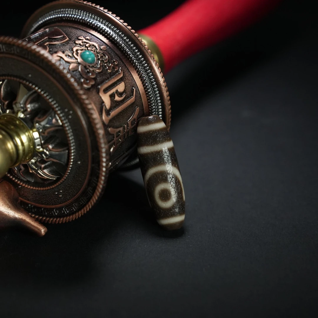 一代老台湾至纯高油怀法二眼扁款玛瑙男女可佩戴个性百搭轻奢