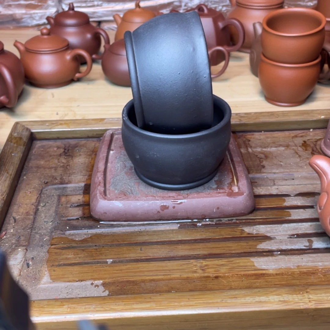 紫砂茶壶主人杯瑕疵品