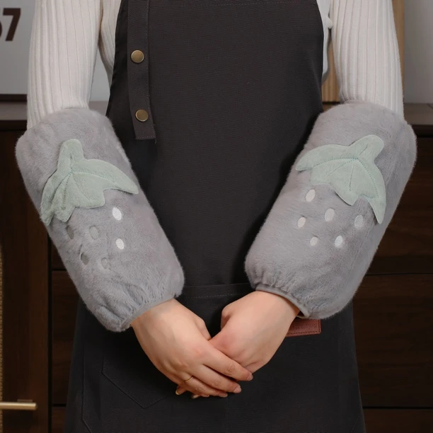 保暖加厚护袖成人长款袖套上班办公室防污女学生可爱耐脏套袖袖头