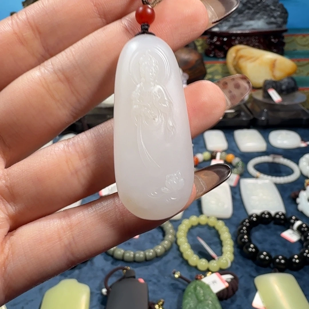 和田玉未镶嵌吊坠(不含链)