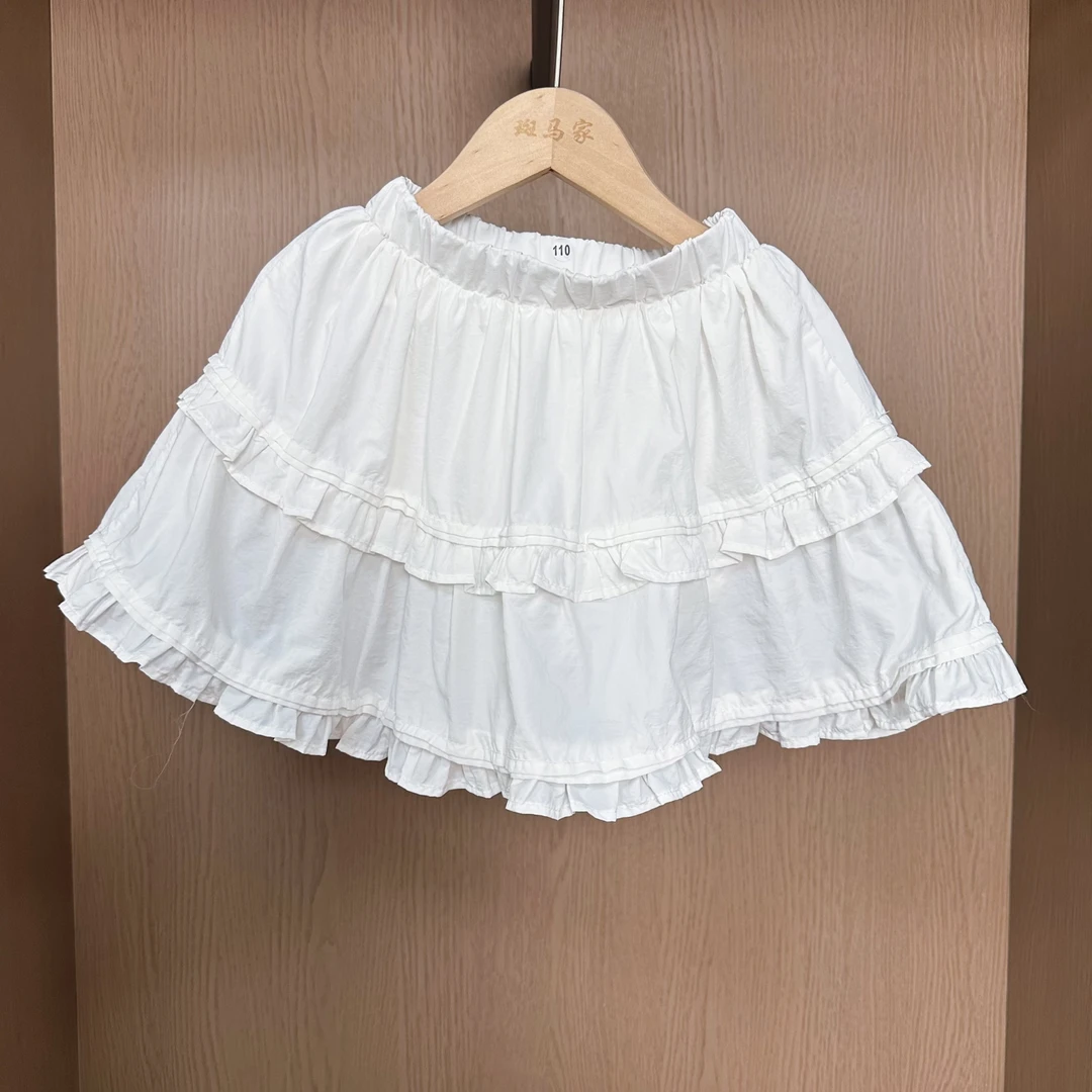 【摩卡】 休闲风蛋糕裙高腰常规拼接半身裙连衣裙夏季机能风