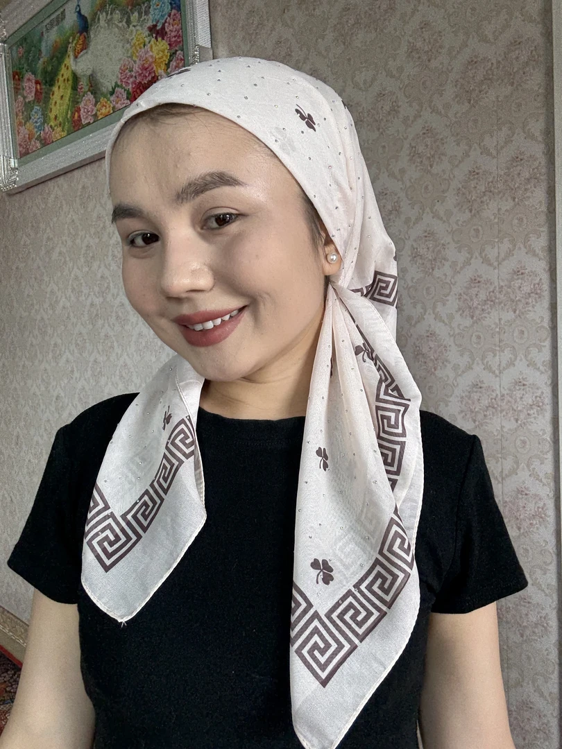 土耳其面料 高档米白头巾