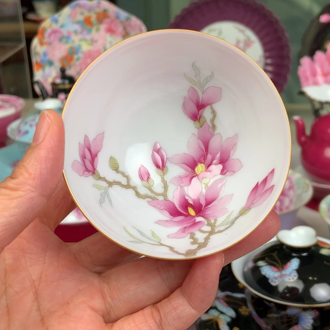 陶玉兰花粉色系微