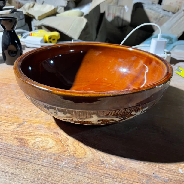 清仓处理面盆汤盆微瑕老式家用加厚加深陶瓷和面盆厨房发面洗菜