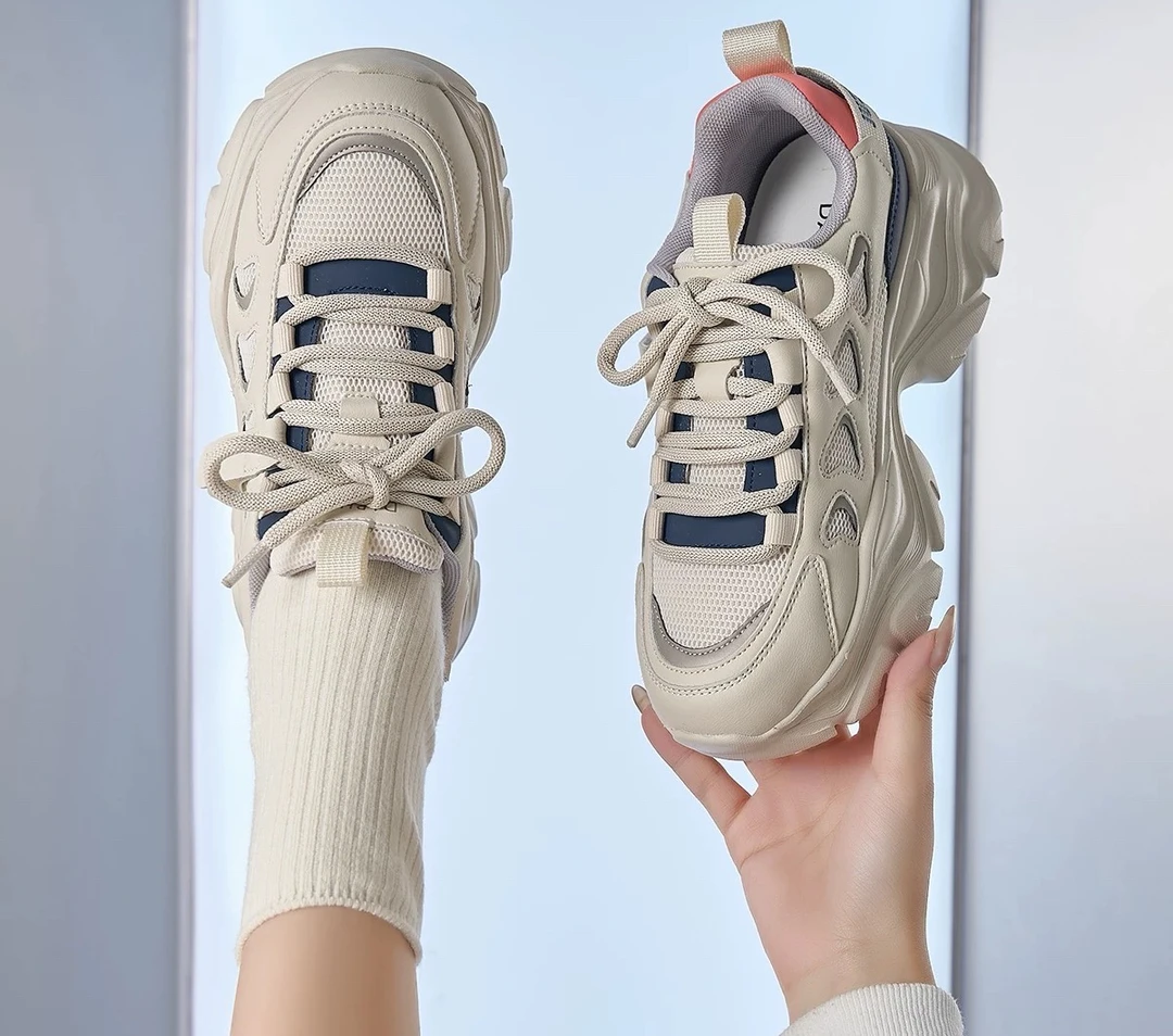 四季通用常规款厚底时尚休闲鞋学生夏季春季百搭圆头