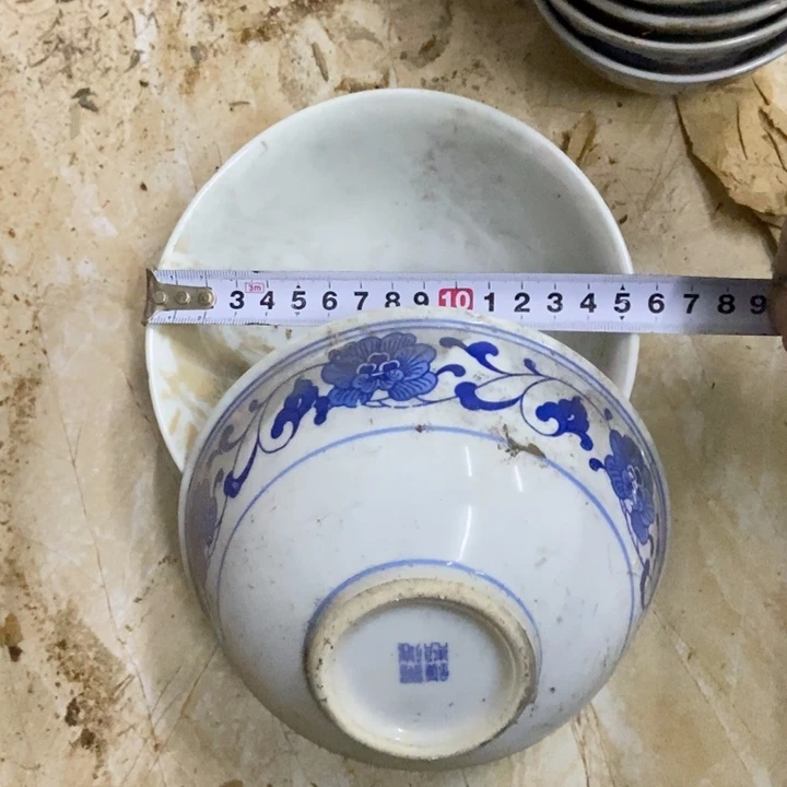 陶2个15.5厘米芙蓉花碗