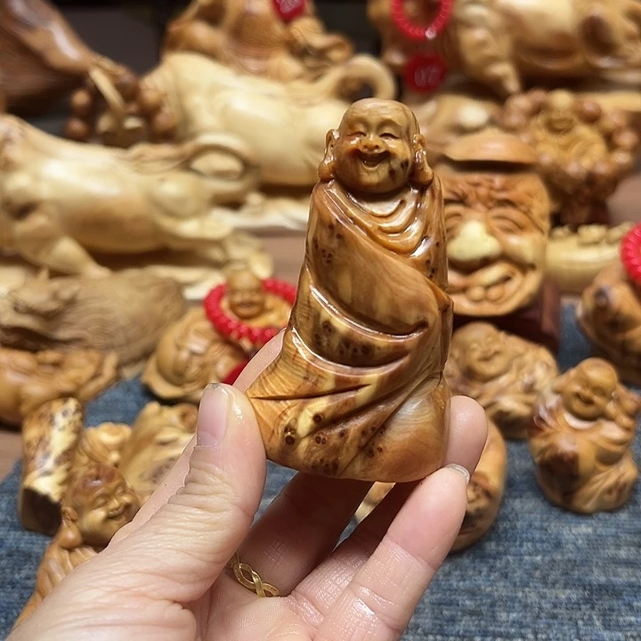 柏木太行崖柏手把摆件