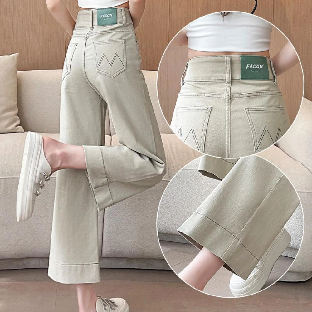 浅色小个子九分牛仔裤女2025春夏季显瘦百搭八分小直筒烟管裤子