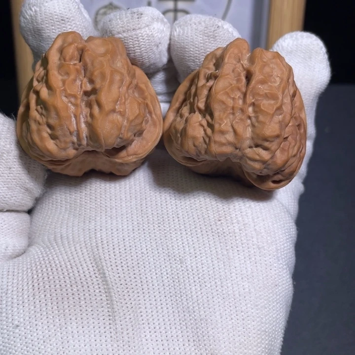 文玩核桃把件39蛤蟆反油
