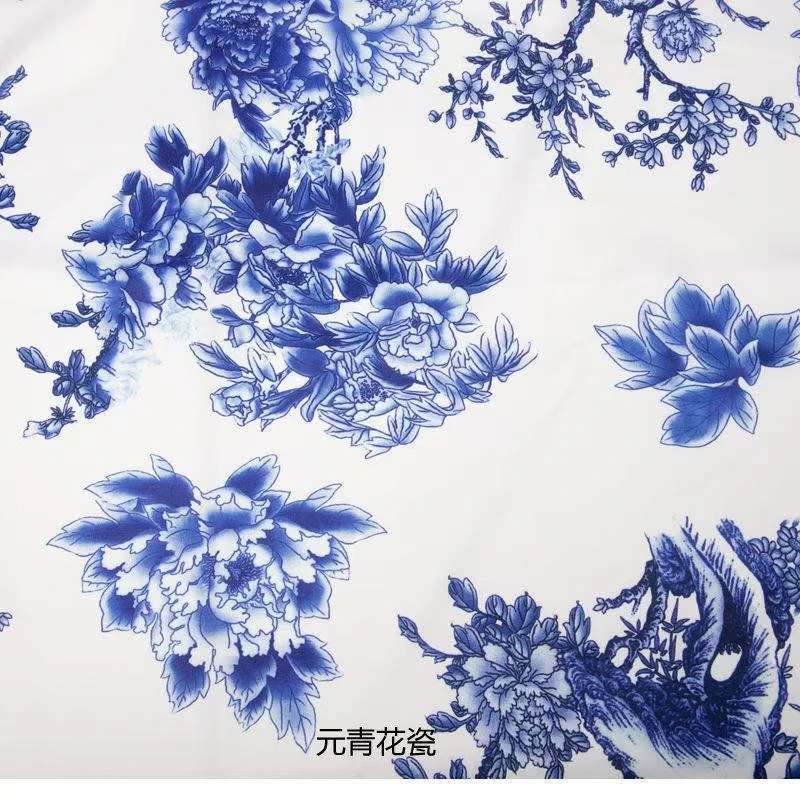 手工diy青花瓷布（一件半米幅宽一米五）