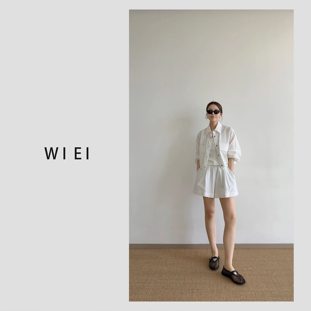 《WI EI》留白*【 UPF40+ 】休闲防晒外套/双腰短裤外套 23326