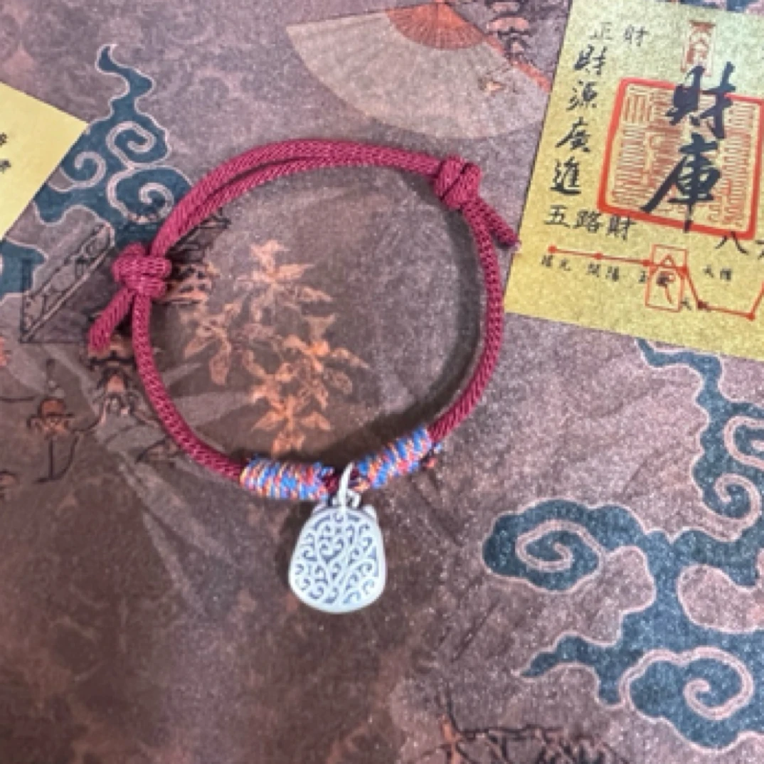 足银手链 足银999银饰手链 招财猫