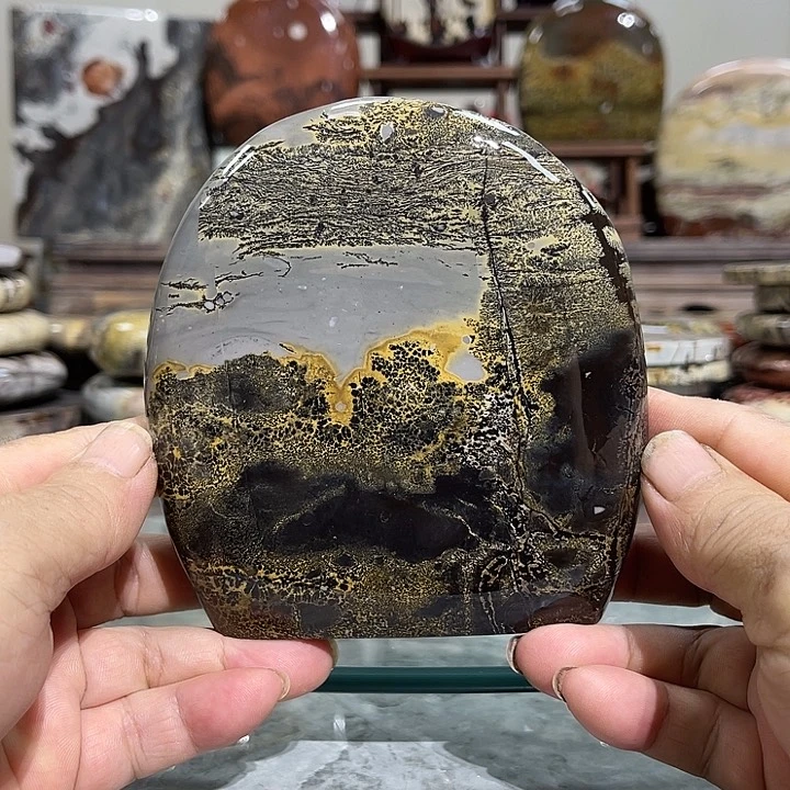 广西石亚****馆广西国画石摆件