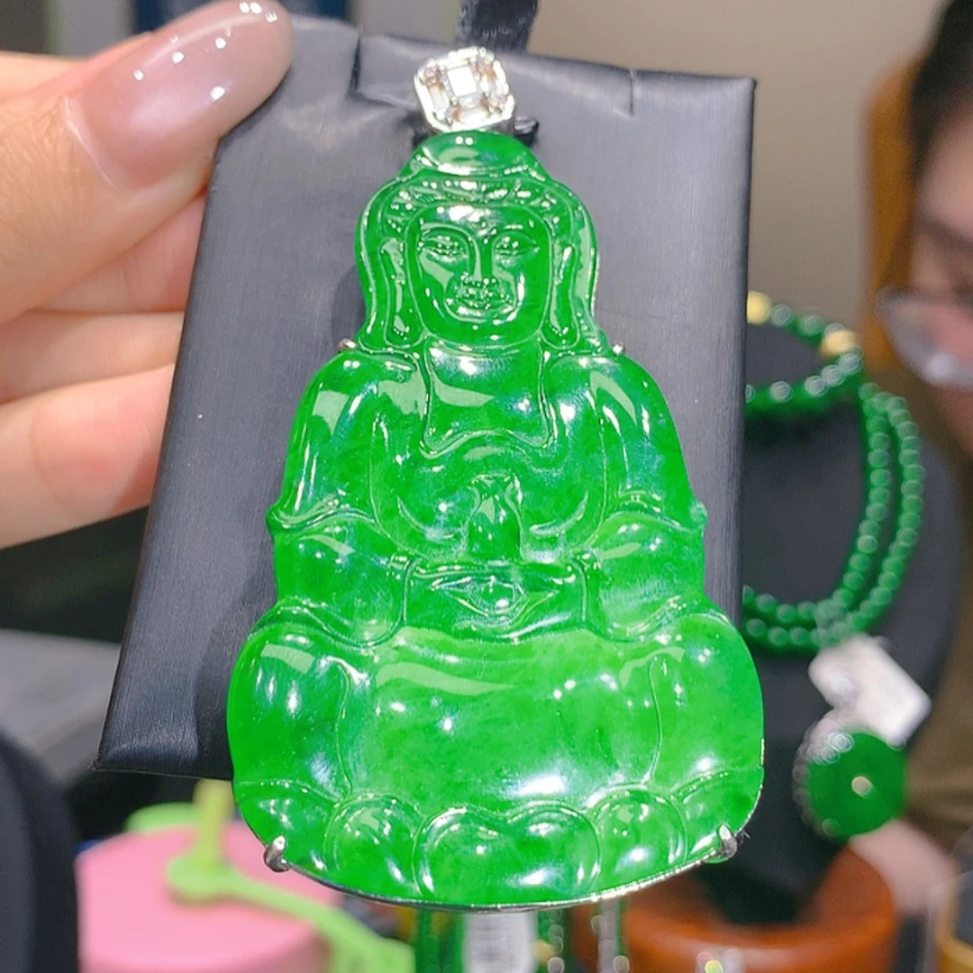 【闪购商品】翡翠未镶嵌颈饰6柒姐