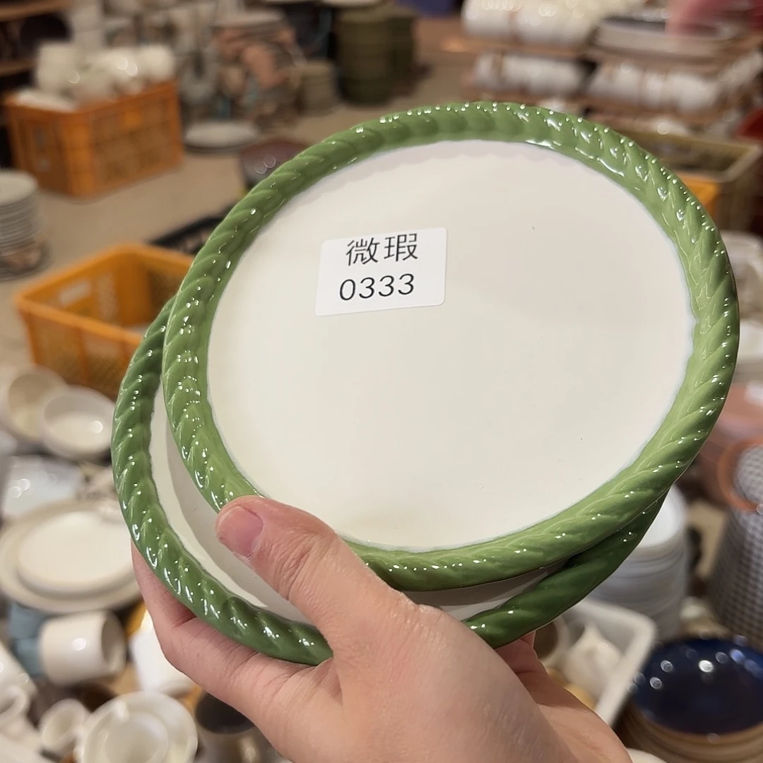 陶瓷0333 微瑕陶瓷餐具2个