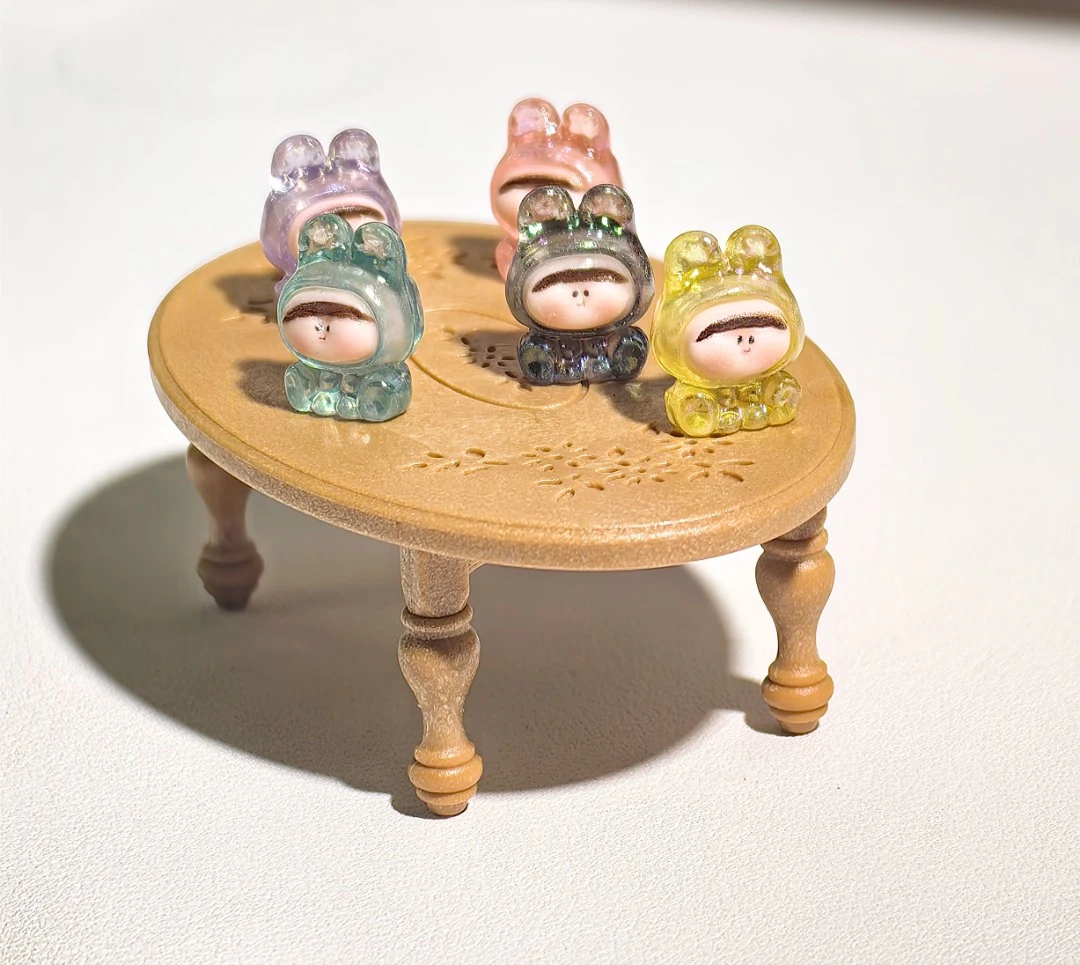 电镀夜光细闪迷你莉莉丝 立体树脂配件 手工DIY手机链挂件