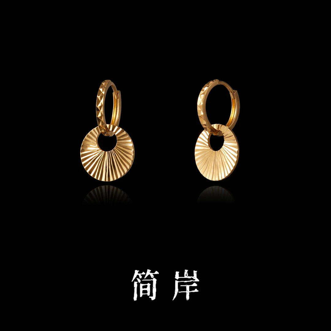 jeshore/简岸 925银耳饰 「逐光」车花耳环