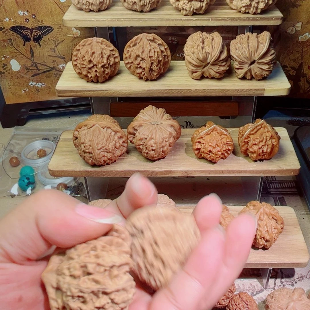 文玩核桃把件开**口