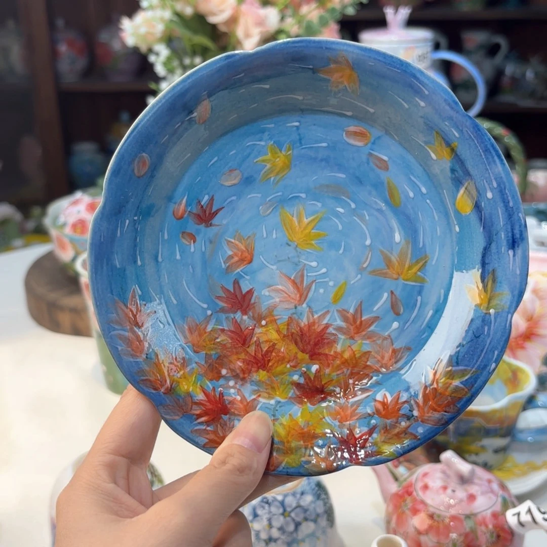 景德镇手绘高温釉下彩陶瓷茶具