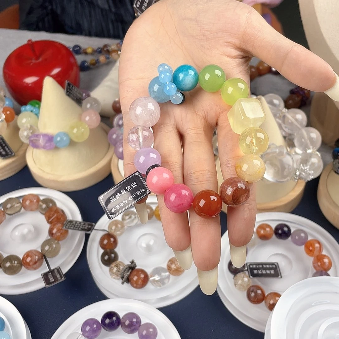 银S925镀金镶嵌手链水晶
