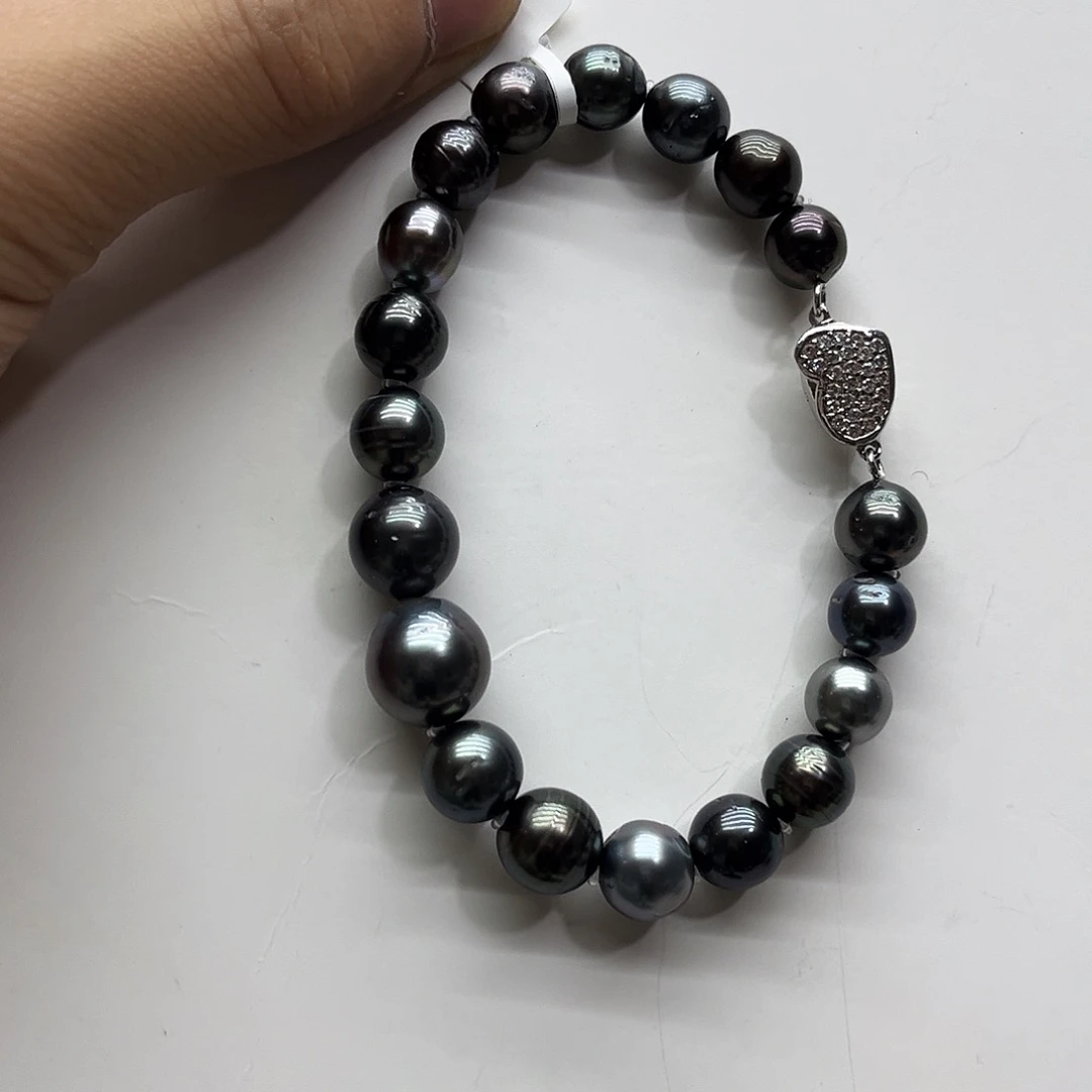 手绳海水珍珠银S925镶嵌