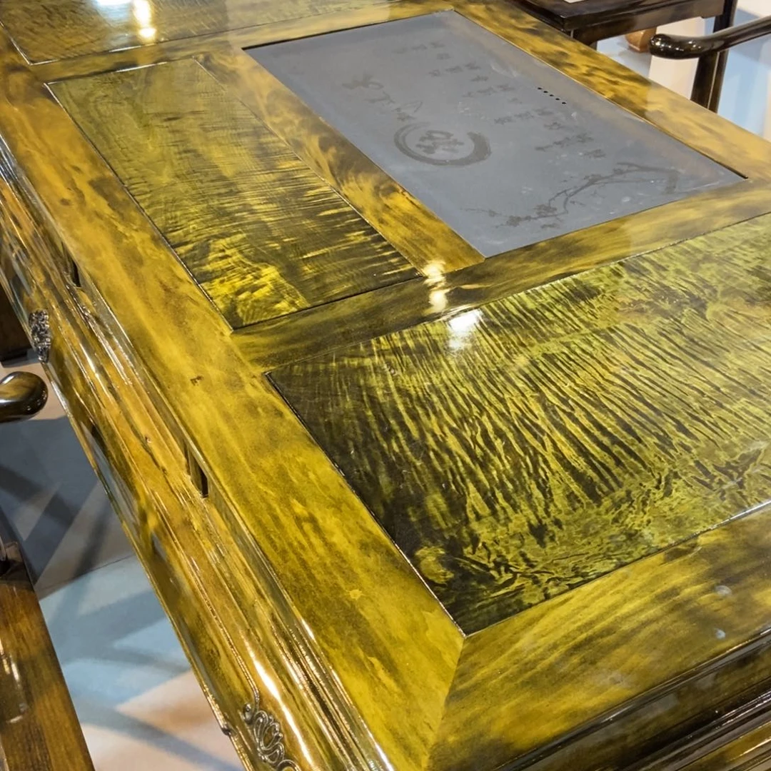 善***宁楠木茶桌1.8m七件套