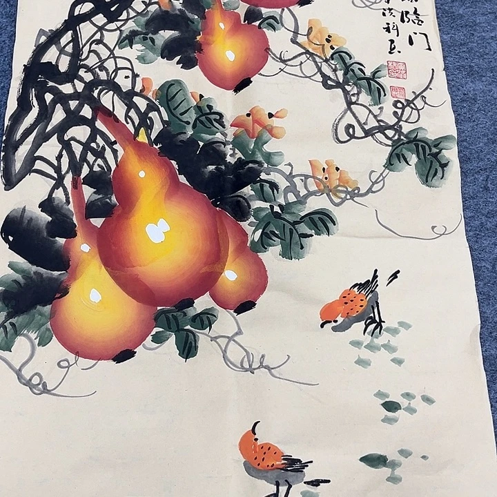 年画是用笔书写的