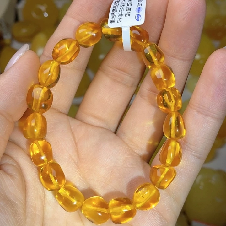 未镶嵌蜜蜡手链天然无优化琥珀蜜蜡